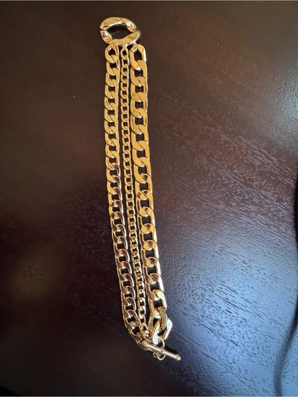 Gold Multi-Chain Toggle Bracelet - Women Jewelry